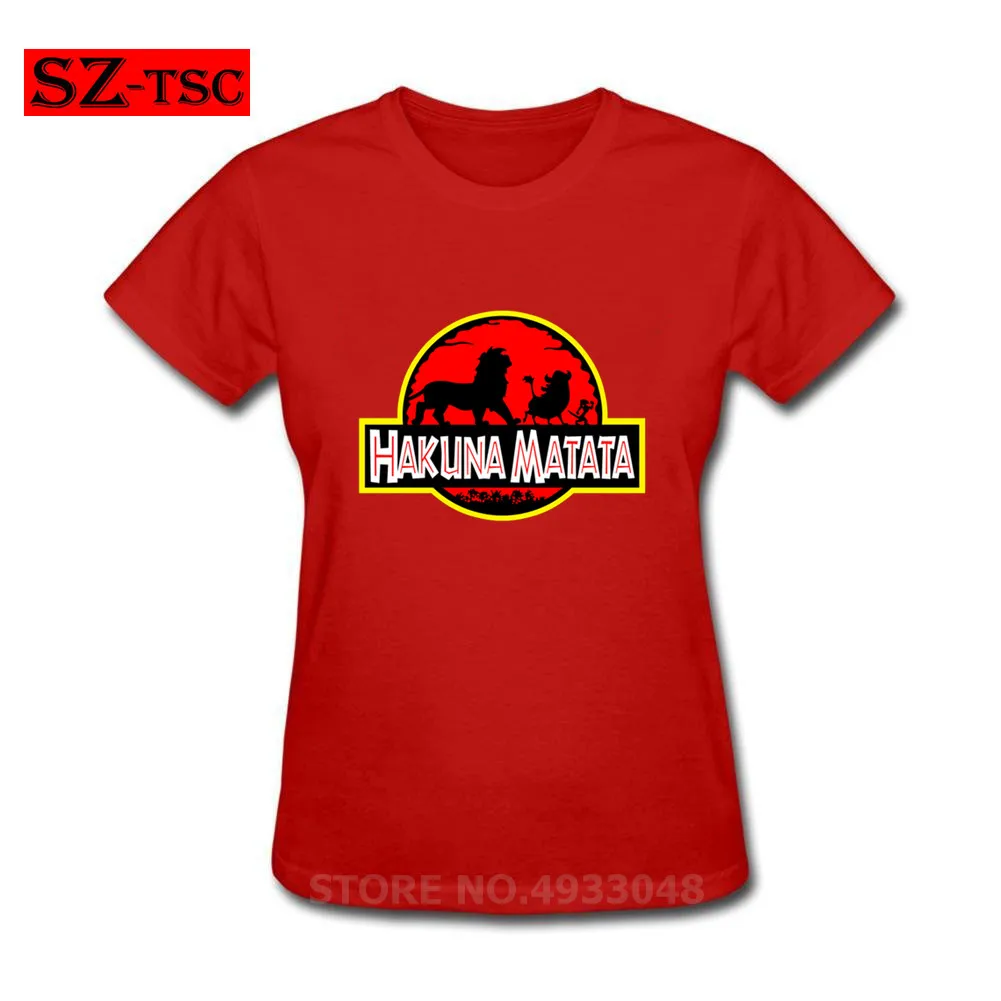 Funny Black T-shirt Hakuna Matata The Lion King Simba Pumbaa and Timon Jurassic park Design Summer Style Women Cotton T Shirt
Funny Black T-shirt Hakuna Matata The Lion King Simba Pumbaa and Timon Jurassic park Design Summer Style Women Cotton T Shirt