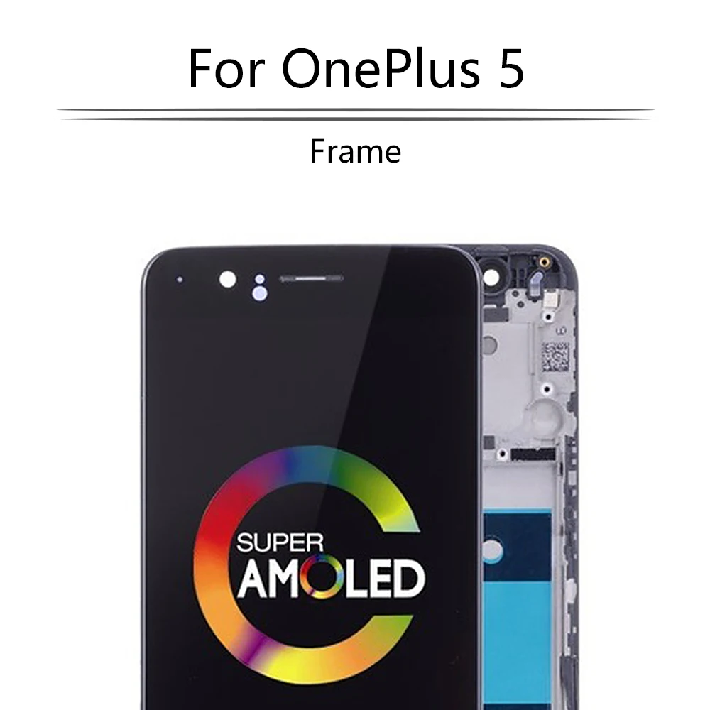 Original 5.5" AMOLED LCD For Oneplus 5 LCD Display Touch Screen Frame For Oneplus 5 Screen One Plus 5 LCD A5000 Replacement
Original 5.5" AMOLED LCD For Oneplus 5 LCD Display Touch Screen Frame For Oneplus 5 Screen One Plus 5 LCD A5000 Replacement