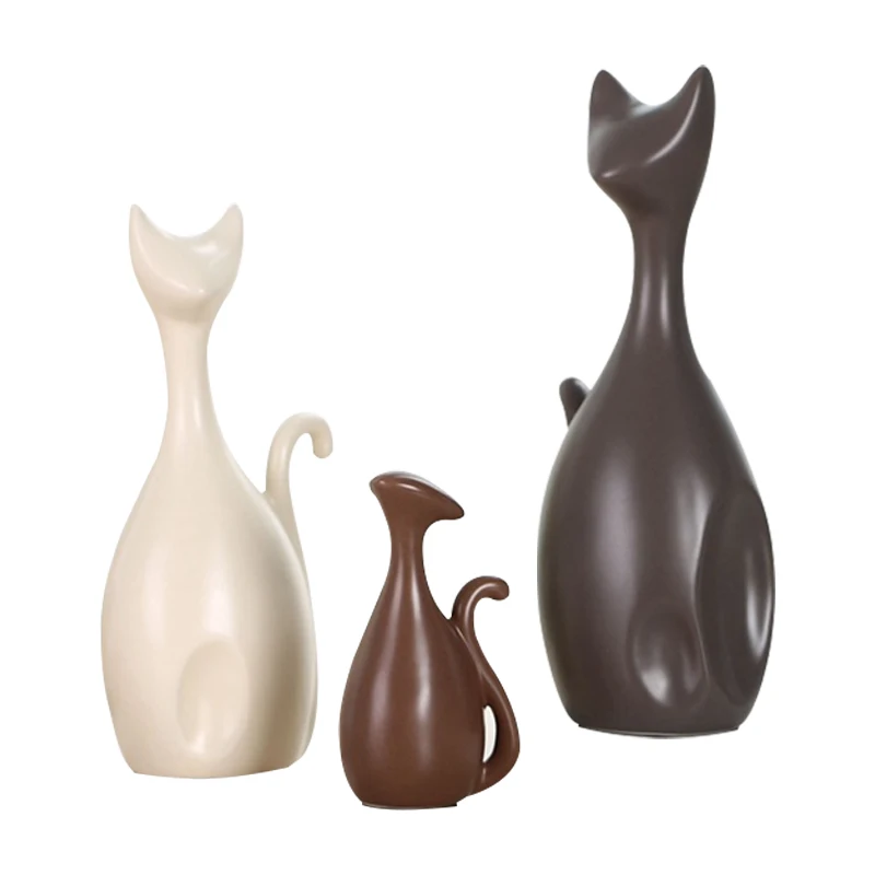 Simple Modern Abstract Cartoon Cat Model Ornaments Family Figurines High Quality Ceramic Handicrafts Home Decoration Wedding
Simple Modern Abstract Cartoon Cat Model Ornaments Family Figurines High Quality Ceramic Handicrafts Home Decoration Wedding