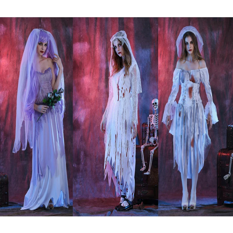2018 High quality terrible costume vampire cosplay adult masquerade costume ghost party white dress female network devil loaded
2018 High quality terrible costume vampire cosplay adult masquerade costume ghost party white dress female network devil loaded