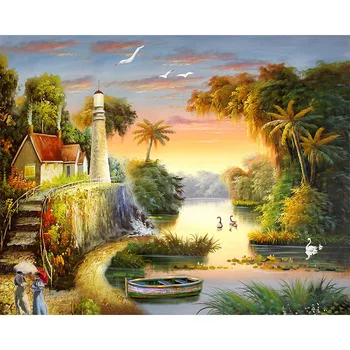 DIY diamond painting cross stitch Needlework diamond lighthouse embroidery full square Crystal resin diamond mosaic0115
DIY diamond painting cross stitch Needlework diamond lighthouse embroidery full square Crystal resin diamond mosaic0115