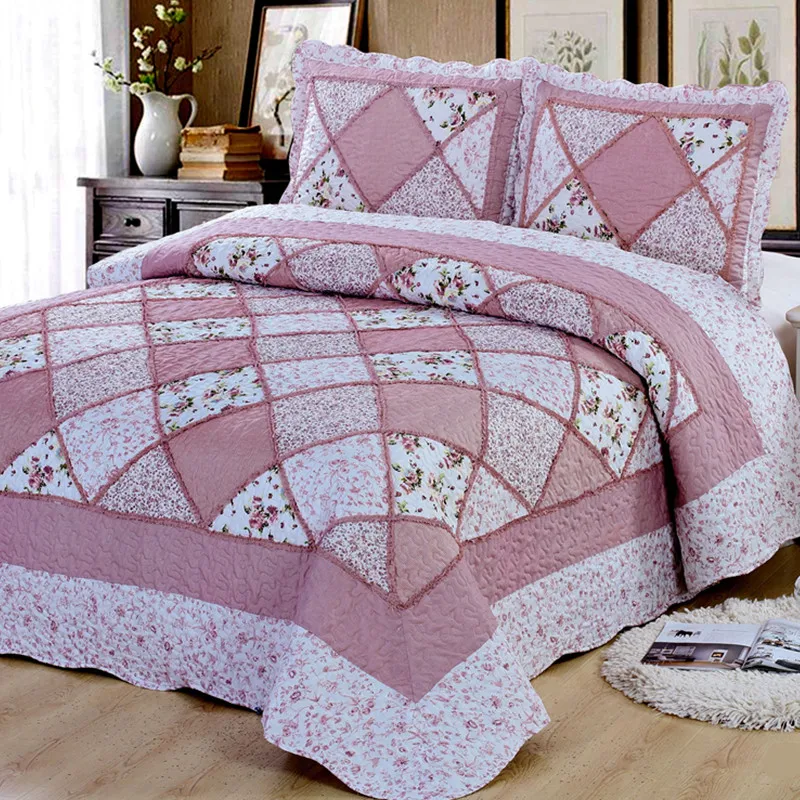 Comfortable high-grade cotton bedding quilted bed cover 220 * 240 double bed garden print bedspread
Comfortable high-grade cotton bedding quilted bed cover 220 * 240 double bed garden print bedspread