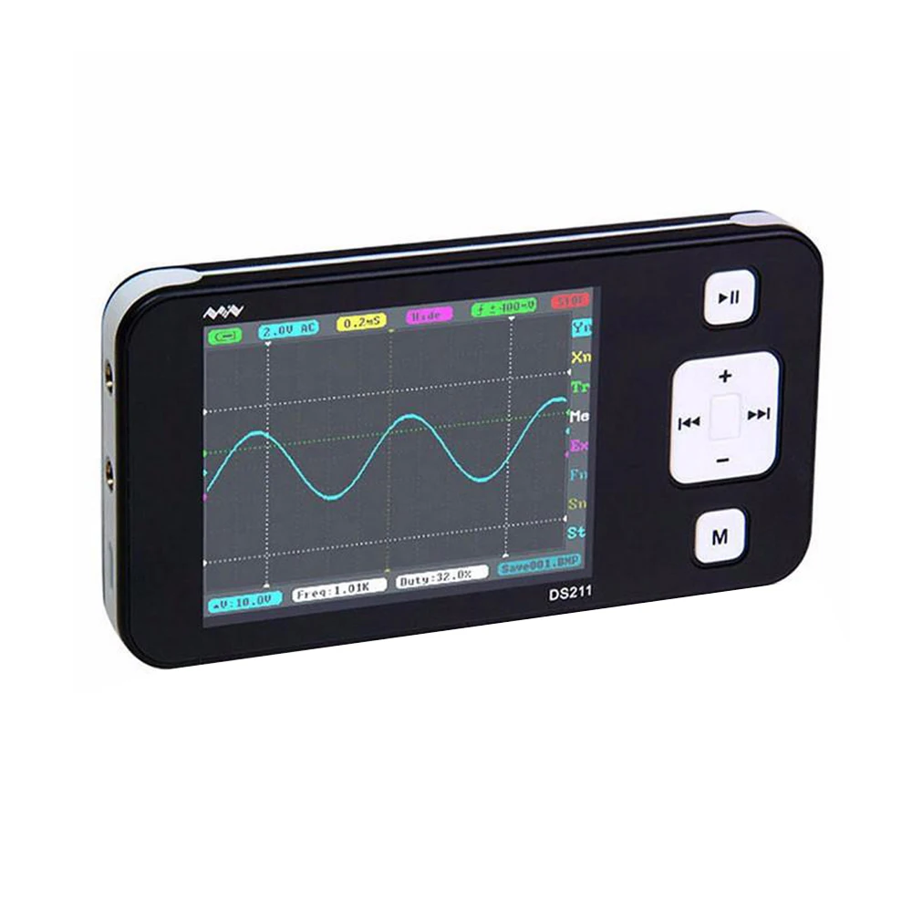 New pattern DS211 MINI LED Display Professional Portable Digital Oscilloscope Inspection And Maintenance Electronic Equipment
New pattern DS211 MINI LED Display Professional Portable Digital Oscilloscope Inspection And Maintenance Electronic Equipment