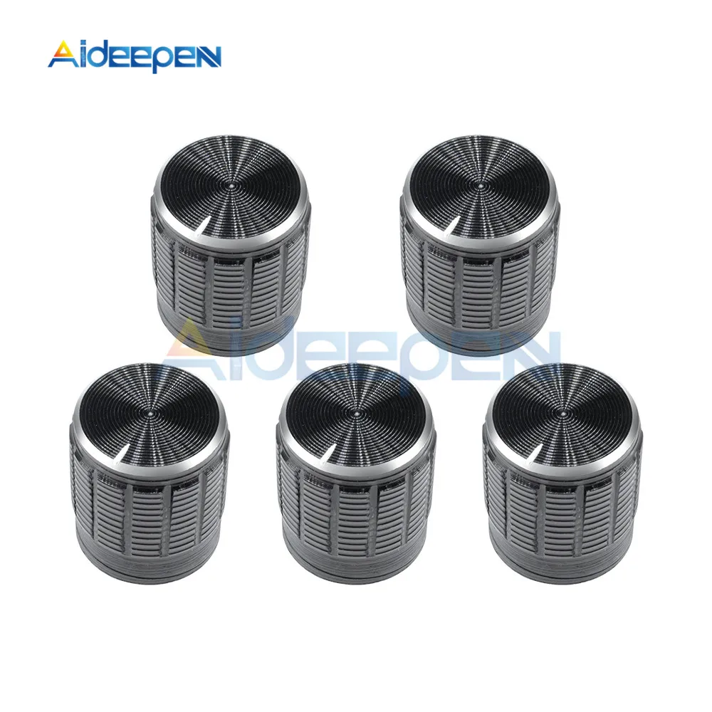 5pcs Potentiometer Knob Aluminum Knobs Cap Diameter 6MM 15x17mm Black Color Caps Electronic Component
5pcs Potentiometer Knob Aluminum Knobs Cap Diameter 6MM 15x17mm Black Color Caps Electronic Component