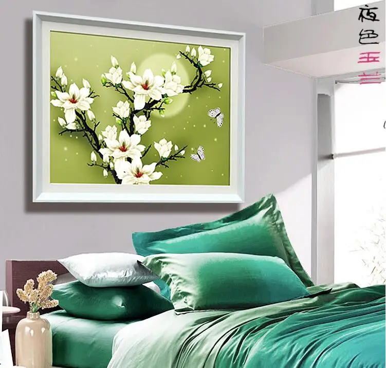 Needlework, Cross stitch,Sets For Embroidery kits,Precise Printed Magnolia Flowers Patterns 3D Counted Cross-Stitching
Needlework, Cross stitch,Sets For Embroidery kits,Precise Printed Magnolia Flowers Patterns 3D Counted Cross-Stitching