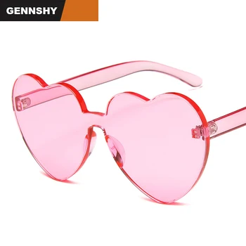 Newest Europe And America Trend Sunglasses Lady Lovely Heart Eyeglasses One Piece Peach Shape Transparent Candy Pink Eyewear
Newest Europe And America Trend Sunglasses Lady Lovely Heart Eyeglasses One Piece Peach Shape Transparent Candy Pink Eyewear
