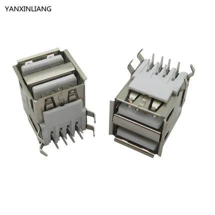 10pcs/lot USB A Type Female Socket Connector White 2to1 Set for Data Connection Interface Charging
10pcs/lot USB A Type Female Socket Connector White 2to1 Set for Data Connection Interface Charging