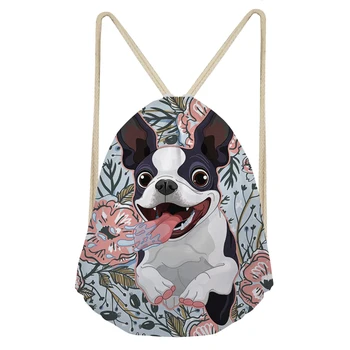 Coloranimal Women's Casual Drawstring Bags Floral Yorkie Fancy French Bull Dog Printed Shoulder Bags for Girl Boys Storage Bags
Coloranimal Women's Casual Drawstring Bags Floral Yorkie Fancy French Bull Dog Printed Shoulder Bags for Girl Boys Storage Bags