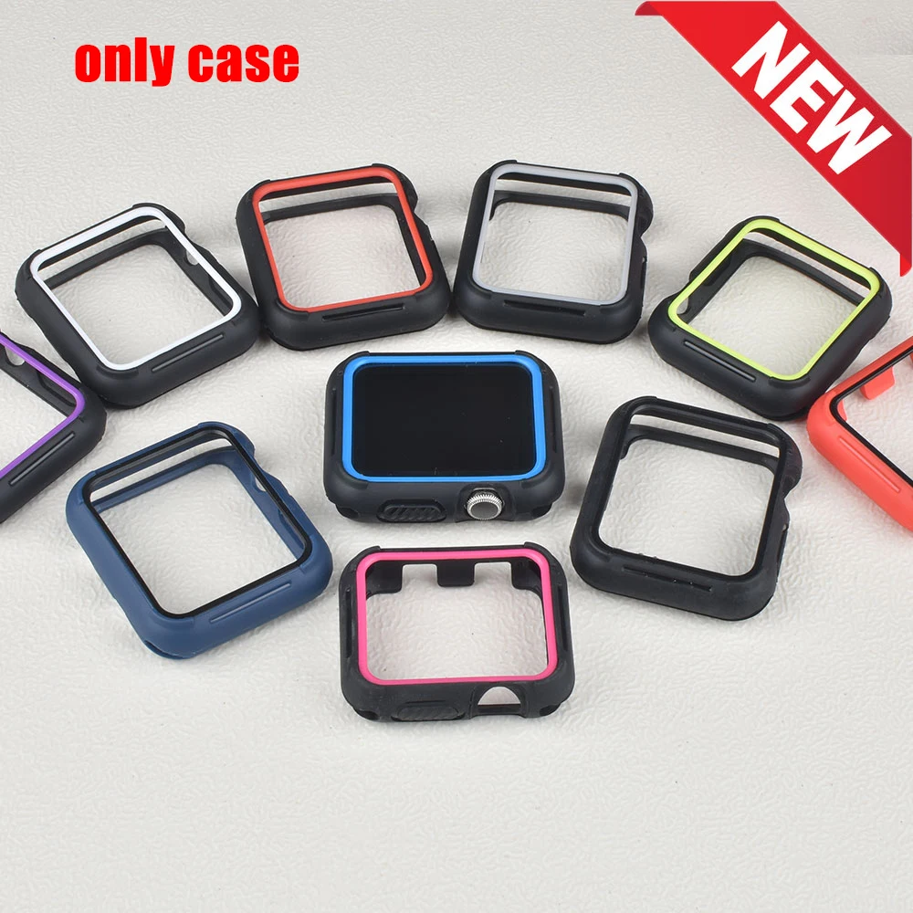 New Double Color Silicone Cover for Apple Watch Case 42/38mm Watch Case Protect Shell for iwatch Series 3 2 1 Watch Accessories
New Double Color Silicone Cover for Apple Watch Case 42/38mm Watch Case Protect Shell for iwatch Series 3 2 1 Watch Accessories
