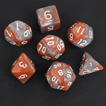 7pcs/Set Mixed Color Resin Multi-sided Dices For TRPG Games Dungeons & Dragons D4 - D20 for Entertainment Playing Game
7pcs/Set Mixed Color Resin Multi-sided Dices For TRPG Games Dungeons & Dragons D4 - D20 for Entertainment Playing Game
