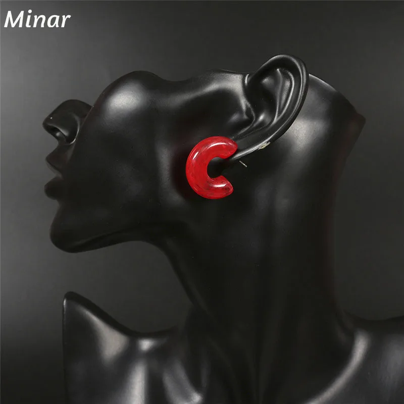 C Shape Hoop Earrings For Women Resin Snail Shape Small Earrings Vintage Link Smog Circle Earrings Women Girl Wedding Party Gift
C Shape Hoop Earrings For Women Resin Snail Shape Small Earrings Vintage Link Smog Circle Earrings Women Girl Wedding Party Gift