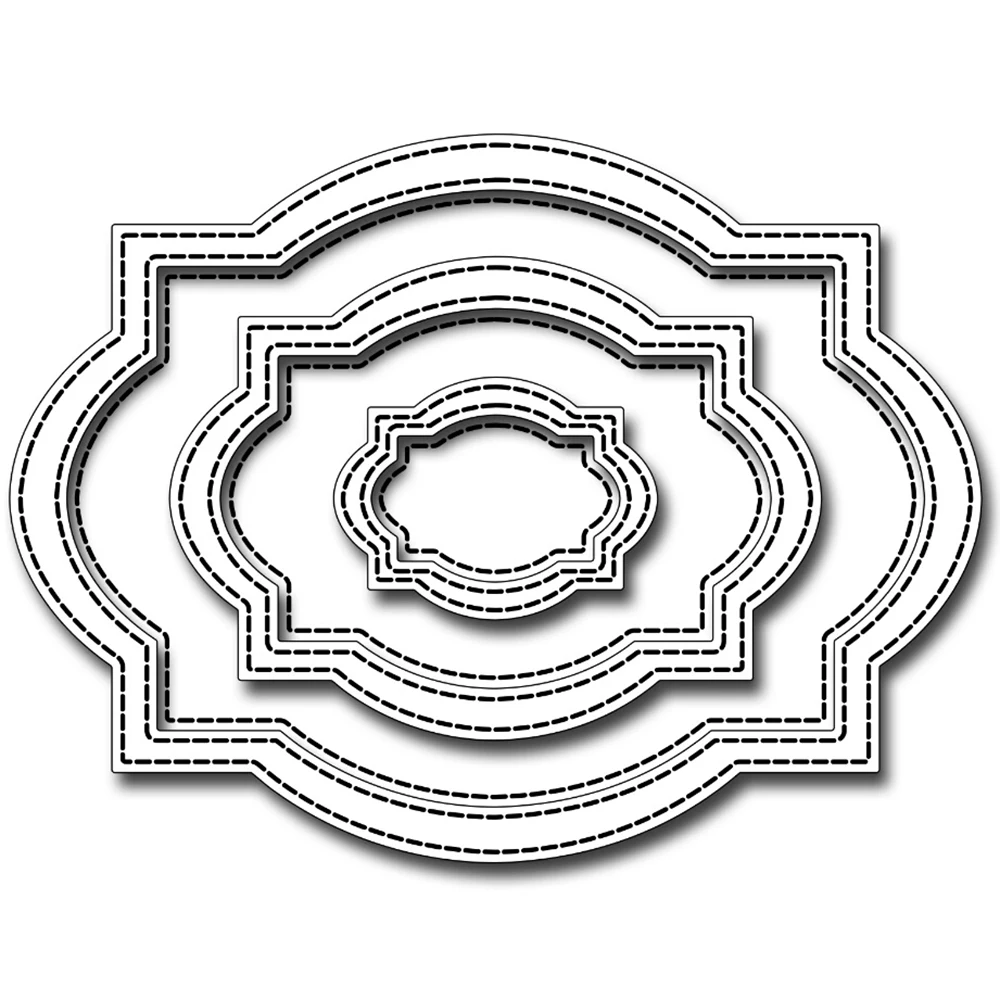 Bi fujian Elliptical Frame Metal Cutting Die Stencils For DIY Scrapbooking Decor Embossing Suit Paper Cards Die Cutting Template
Bi fujian Elliptical Frame Metal Cutting Die Stencils For DIY Scrapbooking Decor Embossing Suit Paper Cards Die Cutting Template