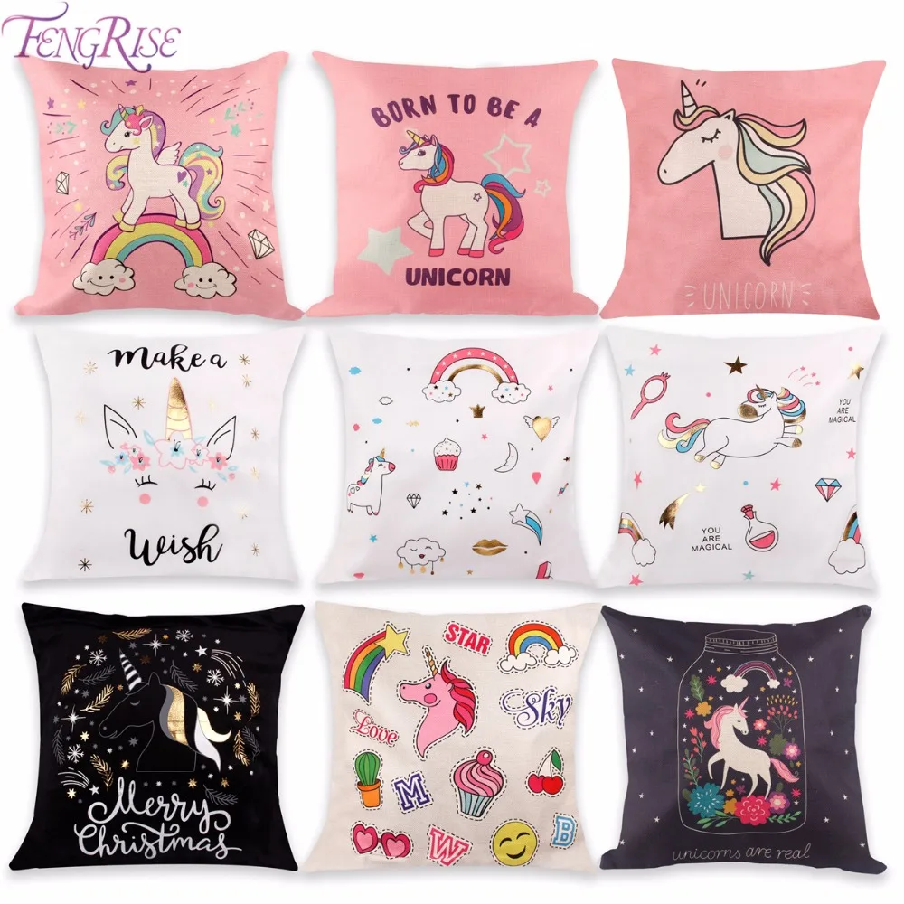 FENGRISE 1PC Unicorn Cushion Cover DIY Unicorn Party Favors Cotton Linen Pillow Case Baby shower Favors Kids Birthday Gifts
FENGRISE 1PC Unicorn Cushion Cover DIY Unicorn Party Favors Cotton Linen Pillow Case Baby shower Favors Kids Birthday Gifts