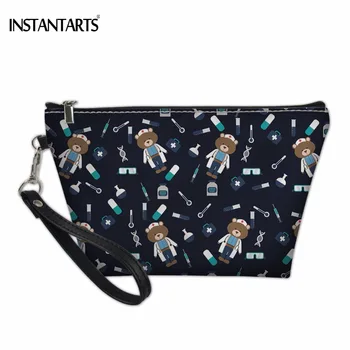 INSTANTARTS Funny Cartoon Nurse Bear Print Women Cosmetic Cases Casual Large Travel Organizer Makeup Bag Lady Storage Makeup Bag
INSTANTARTS Funny Cartoon Nurse Bear Print Women Cosmetic Cases Casual Large Travel Organizer Makeup Bag Lady Storage Makeup Bag