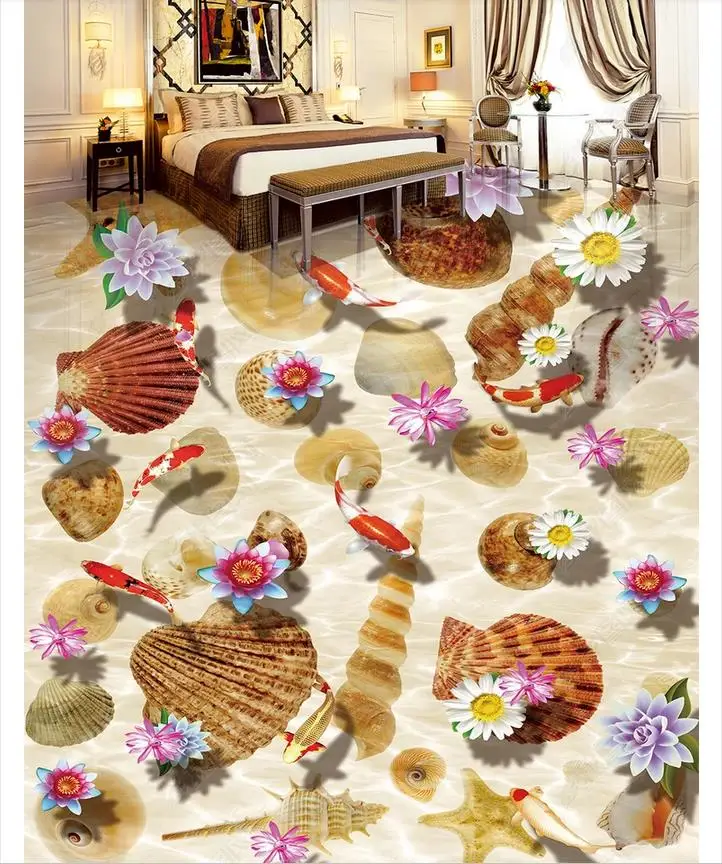 custom photo wallpaper 3d flooring Waterproof self-adhesion murals Fish Lotus Seashells Starfish Conch 3D Flooring Floor Sticker
custom photo wallpaper 3d flooring Waterproof self-adhesion murals Fish Lotus Seashells Starfish Conch 3D Flooring Floor Sticker