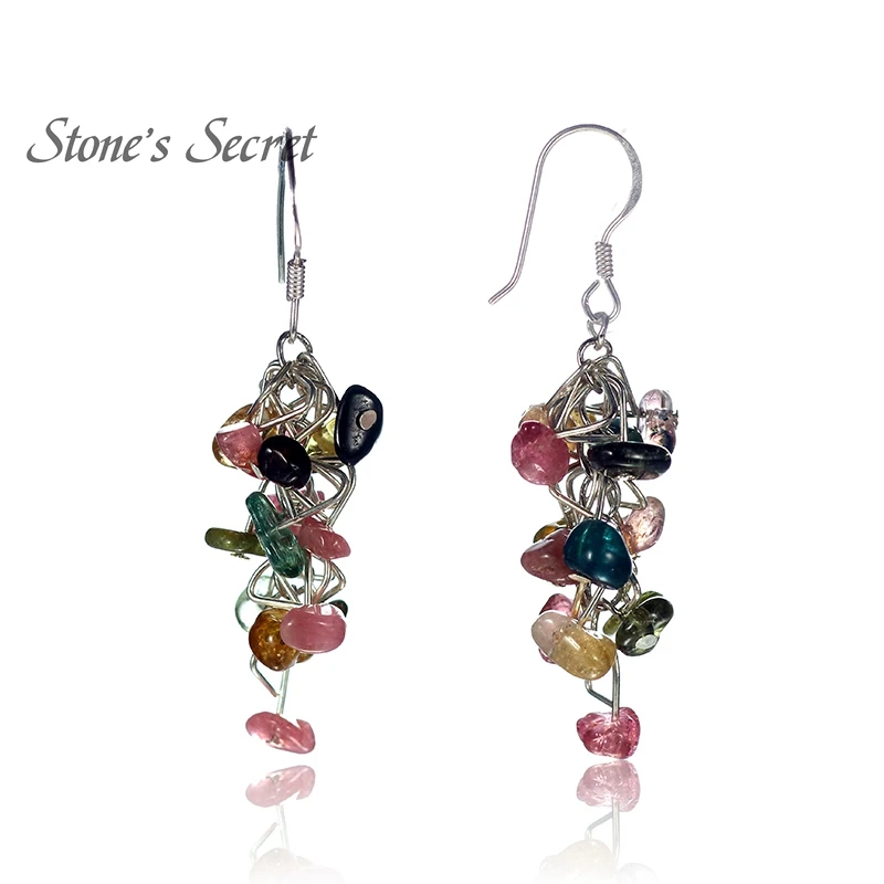 Elegant Muticolor Genuine Tourmaline Grape String Shaped Chandelier Earrings for Women Natural Healing Stone Fine Jewelry
Elegant Muticolor Genuine Tourmaline Grape String Shaped Chandelier Earrings for Women Natural Healing Stone Fine Jewelry