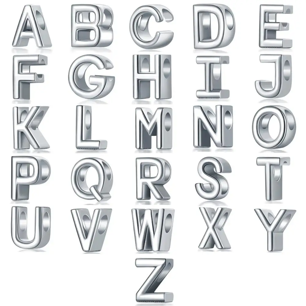 1Set 2019 NEW Silver/Rose Gold Vintage A to Z Simple 26 Letters Alphabe Spacer Beads Charms Fit Women Men Bracelets DIY Jewelry
1Set 2019 NEW Silver/Rose Gold Vintage A to Z Simple 26 Letters Alphabe Spacer Beads Charms Fit Women Men Bracelets DIY Jewelry