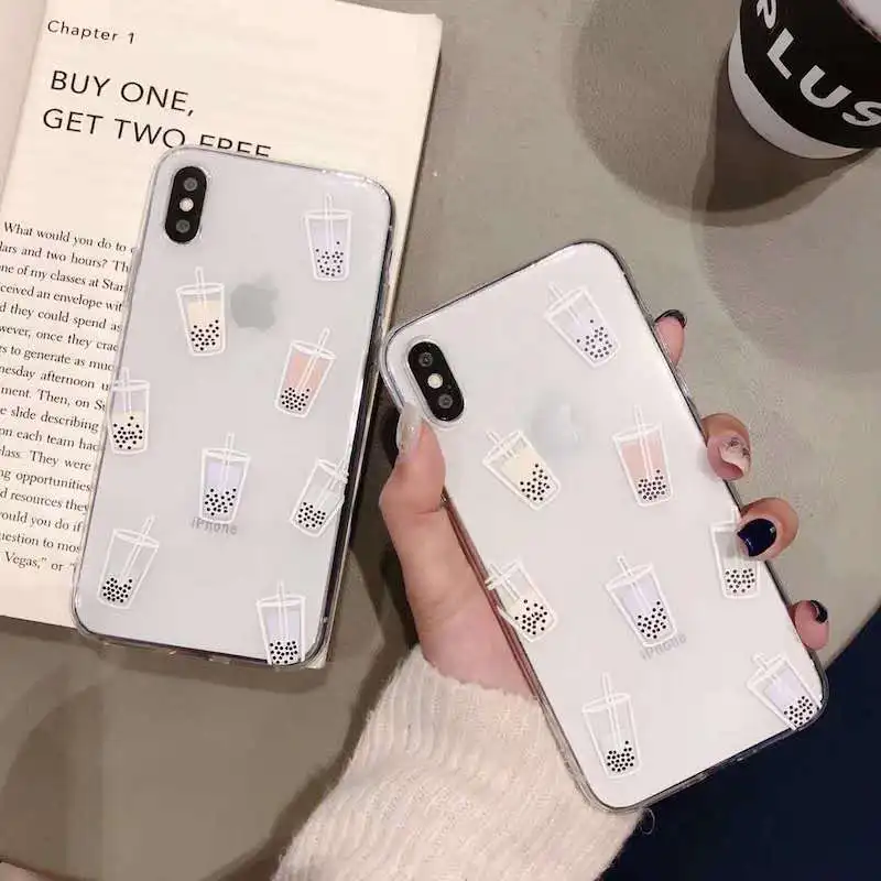 Simple stylish pearl milk tea mobile phone case for iPhone X XR XS MAX soft TPU shell for iphone 7 6s 8 plus shell cover coque
Simple stylish pearl milk tea mobile phone case for iPhone X XR XS MAX soft TPU shell for iphone 7 6s 8 plus shell cover coque