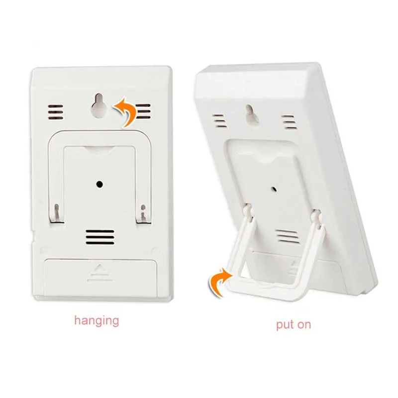 4 Color Portable Digital Indoors Outdoors Hangable Thermometer Precise Hygrometer Table Temperature Logger Humidity Meter
