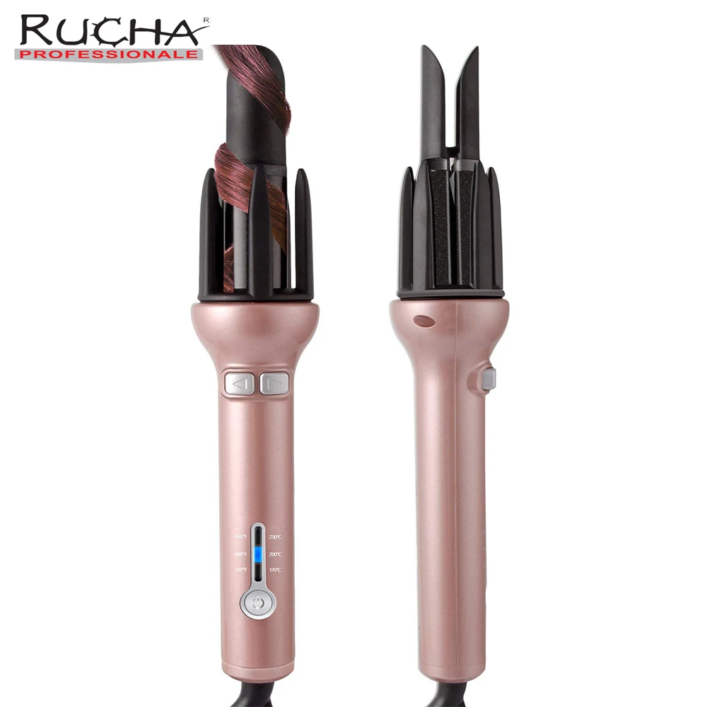 RUCHA Professional Ceramic Automatic Curler 110-240V Hair Curling Iron 28mm Barrel Magic Spiral Roller Wand | Бытовая техника