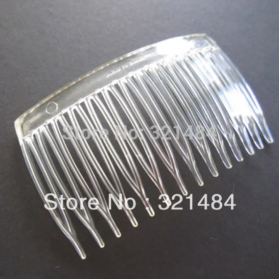 Wholesale 100piece/Lot 70*40mm 14 teeth Clear plastic hair comb jewelry making findings
Wholesale 100piece/Lot 70*40mm 14 teeth Clear plastic hair comb jewelry making findings