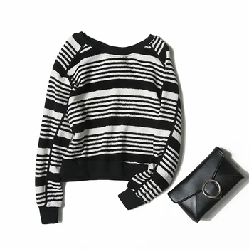 Veydu 2019 New Autumn Winter Striped O-neck Long Sleeve High Waist Short Cotton Pullovers Women Knitted Sweater Lady Casual Tops
Veydu 2019 New Autumn Winter Striped O-neck Long Sleeve High Waist Short Cotton Pullovers Women Knitted Sweater Lady Casual Tops