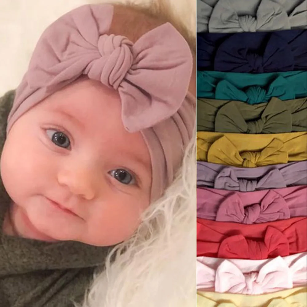 Baby Top Knot Bow Nylon Headbands Wide Elastic Nylon Turban Head wraps Soft Hairbands Children Kids Girls Hair Accessories
Baby Top Knot Bow Nylon Headbands Wide Elastic Nylon Turban Head wraps Soft Hairbands Children Kids Girls Hair Accessories