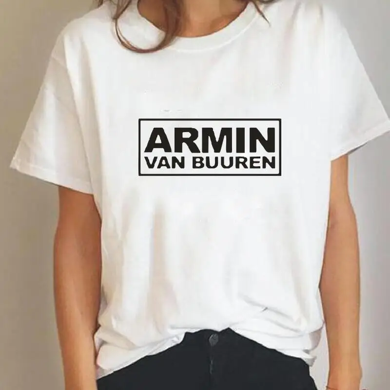 ARMIN VAN BUUREN Funny Women T-shirt Short Sleeve Loose White Black Cotton Tee Shirt Femme Harajuku Streetwear Poleras Mujer
ARMIN VAN BUUREN Funny Women T-shirt Short Sleeve Loose White Black Cotton Tee Shirt Femme Harajuku Streetwear Poleras Mujer
