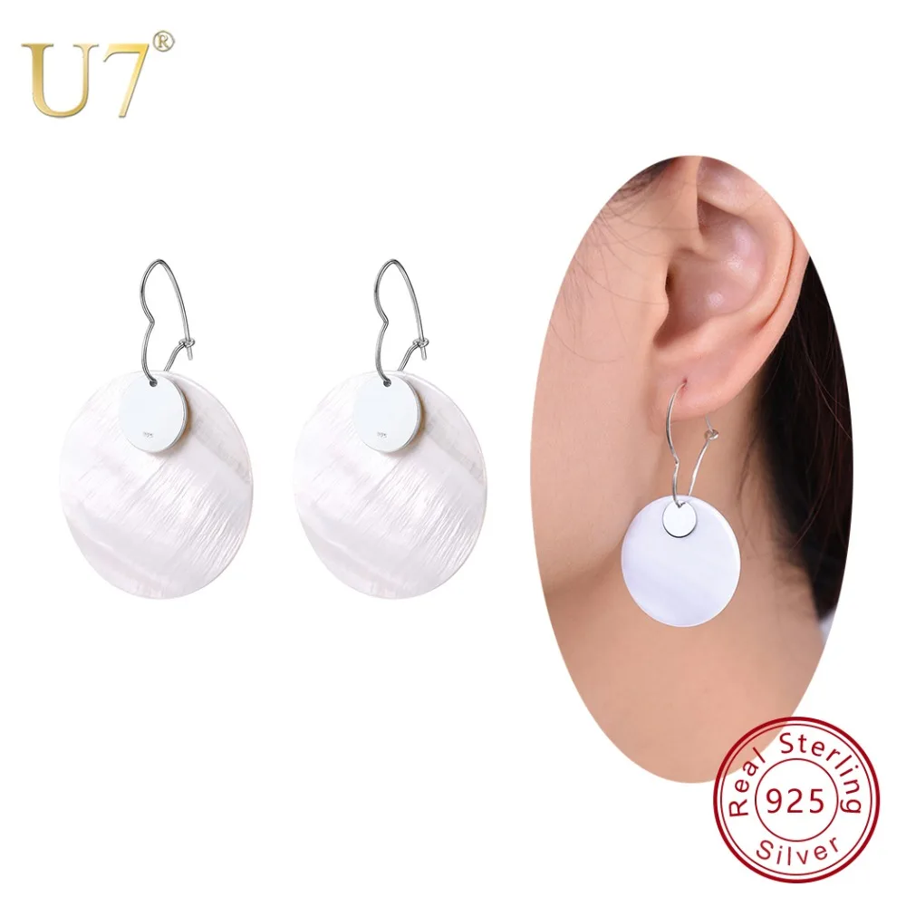 U7 925 Sterling Silver Drop Earrings White Color Shell Shape Brincos Earrings For Women Party Wedding Charm Jewelry Gifts SC56
U7 925 Sterling Silver Drop Earrings White Color Shell Shape Brincos Earrings For Women Party Wedding Charm Jewelry Gifts SC56