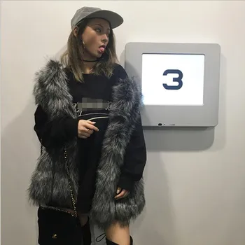 Autumn/Winter New Luxury Faux Fox Warm Women Coat Korean Mid-Length Women Fur Waistcoats Fluffy Faux Fur High quality Vest
Autumn/Winter New Luxury Faux Fox Warm Women Coat Korean Mid-Length Women Fur Waistcoats Fluffy Faux Fur High quality Vest