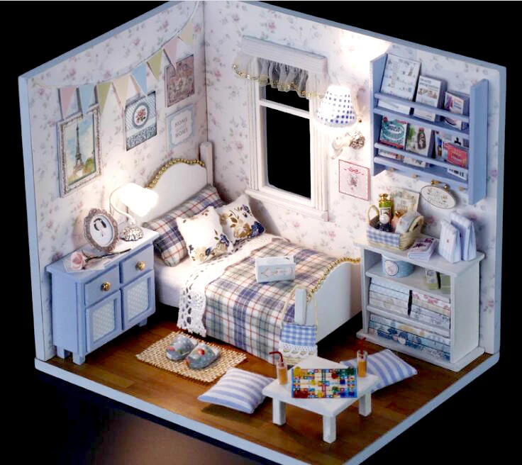 DIY Doll House Wooden Doll Houses 3D Miniature dollhouse Furniture Kit Toys for children birthday Christmas Gift hot sale
DIY Doll House Wooden Doll Houses 3D Miniature dollhouse Furniture Kit Toys for children birthday Christmas Gift hot sale