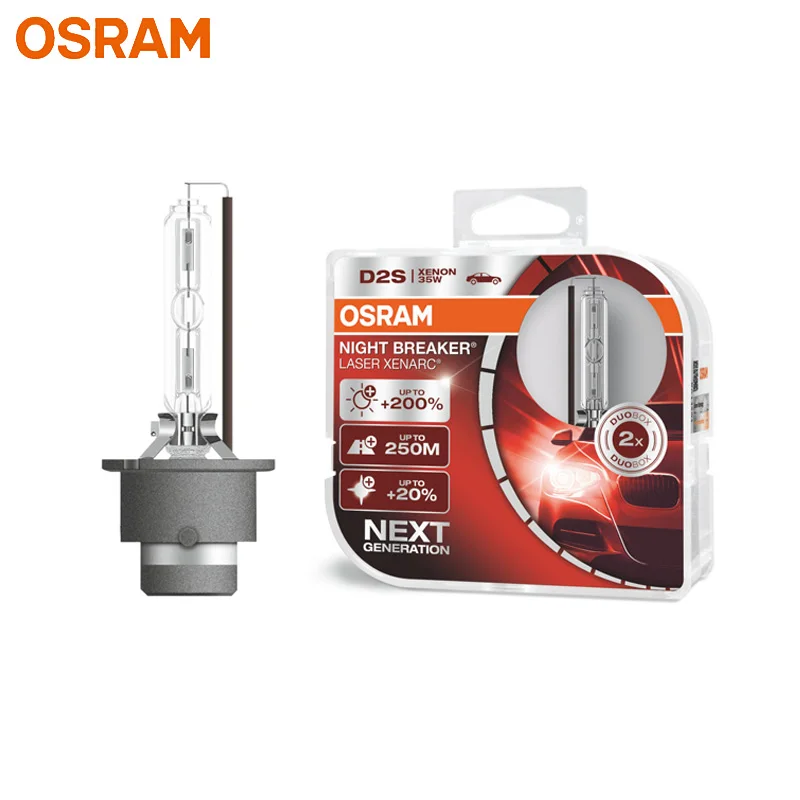 OSRAM Xenon NIGHT BREAKER LASER HID D2S 66240XNL 12V Super Bright Car Headlight Auto Hi/lo Beam Original ECE Bulb Germany (Twin)
OSRAM Xenon NIGHT BREAKER LASER HID D2S 66240XNL 12V Super Bright Car Headlight Auto Hi/lo Beam Original ECE Bulb Germany (Twin)
