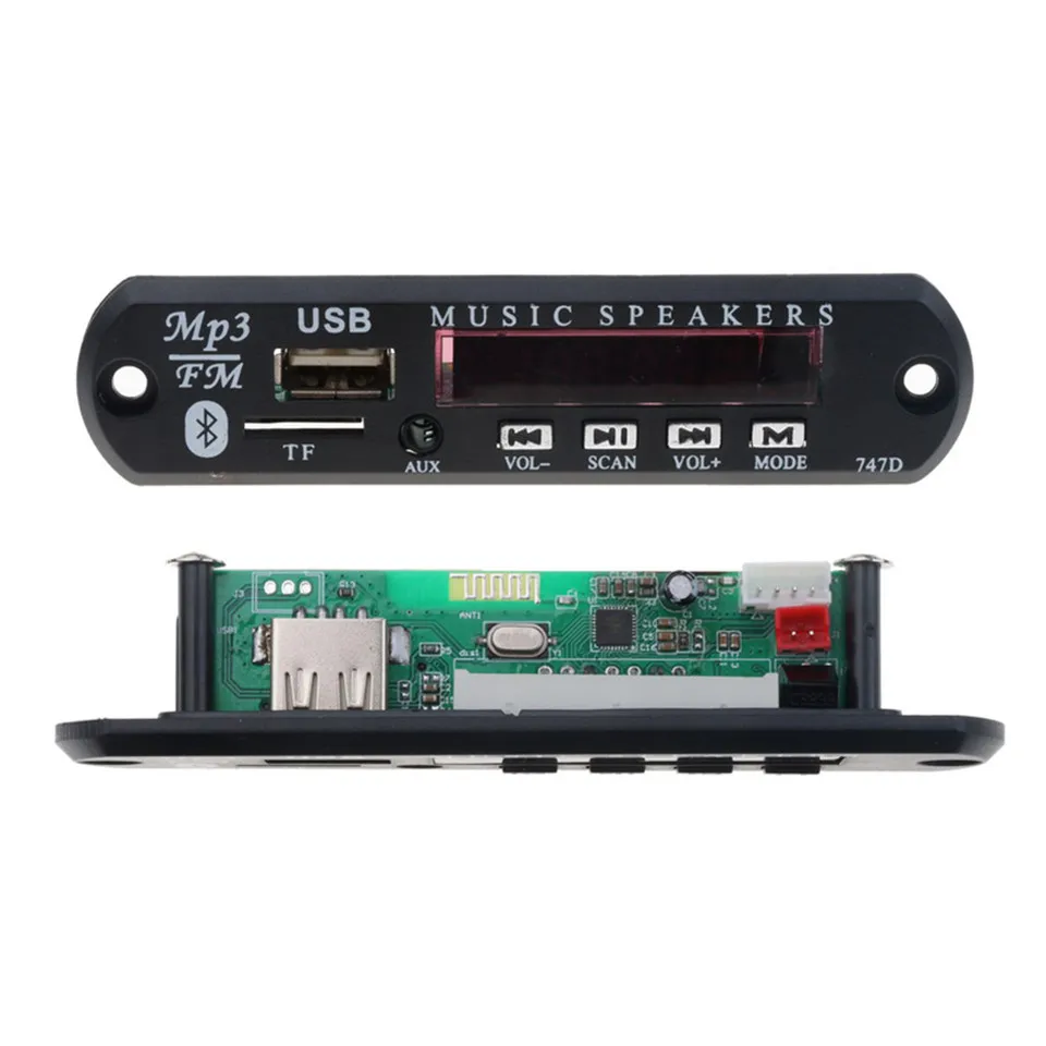 Wireless Bluetooth 12V MP3 WMA Decoder Board Audio Module 3.5mm AUX USB TF FM Radio With Remote Controller for Car accessories
Wireless Bluetooth 12V MP3 WMA Decoder Board Audio Module 3.5mm AUX USB TF FM Radio With Remote Controller for Car accessories