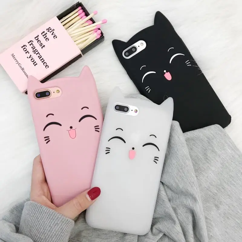 Lovely Animal Cartoon Smile Cat Case for iPhone 6 6s 7 8 Plus 5 5s X XR XS Max Case Cat Smile Cat Phone Back Silicon Cover
Lovely Animal Cartoon Smile Cat Case for iPhone 6 6s 7 8 Plus 5 5s X XR XS Max Case Cat Smile Cat Phone Back Silicon Cover