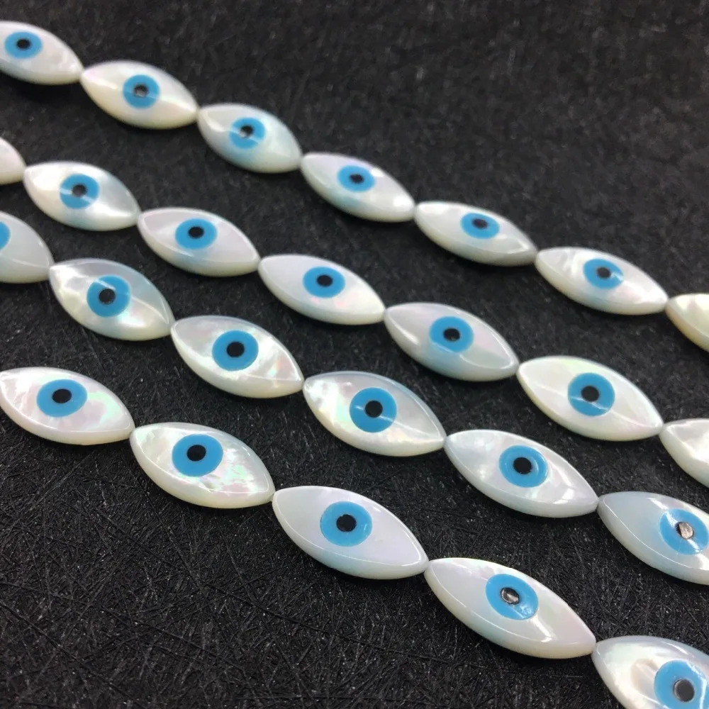 50pcs/lot 8x16mm Marquise blue Evil Eye MOP Beads Natural Marquise Blue evil Eye Mother of Pearl Shell Beads for DIY Jewelry
50pcs/lot 8x16mm Marquise blue Evil Eye MOP Beads Natural Marquise Blue evil Eye Mother of Pearl Shell Beads for DIY Jewelry