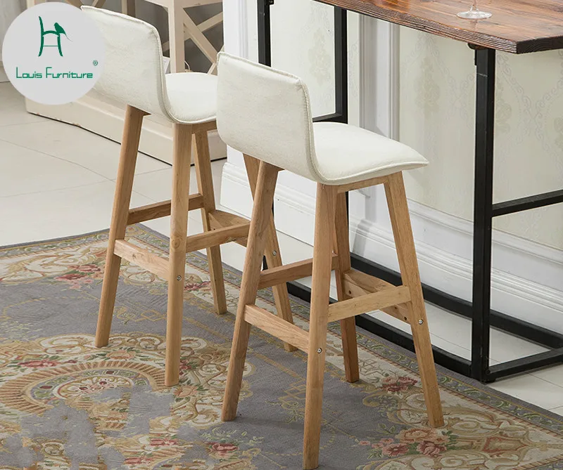 Louis Fashion Bar Chair Solid Wood Modern Simple Stool Home Retro Creative Personality Front Desk
Louis Fashion Bar Chair Solid Wood Modern Simple Stool Home Retro Creative Personality Front Desk