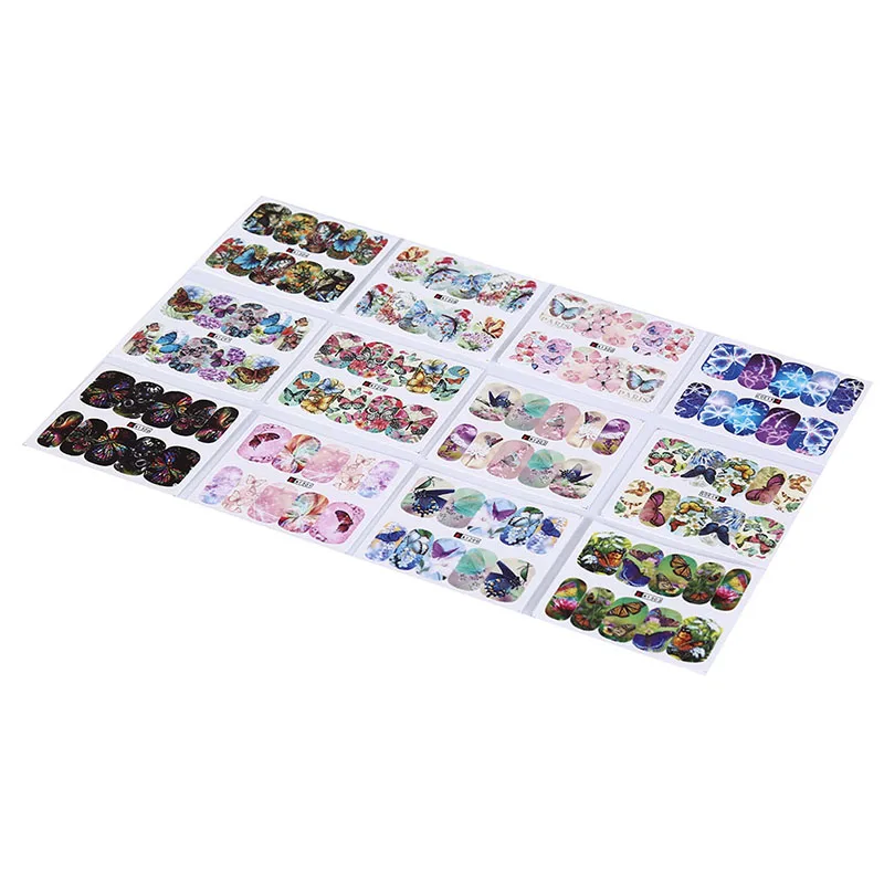 12PCS Tattoo Manicure Wraps Tools Tip Butterfly Flower Nail Sticker Water Transfer Decal Sliders For Nail Art Decoration
12PCS Tattoo Manicure Wraps Tools Tip Butterfly Flower Nail Sticker Water Transfer Decal Sliders For Nail Art Decoration