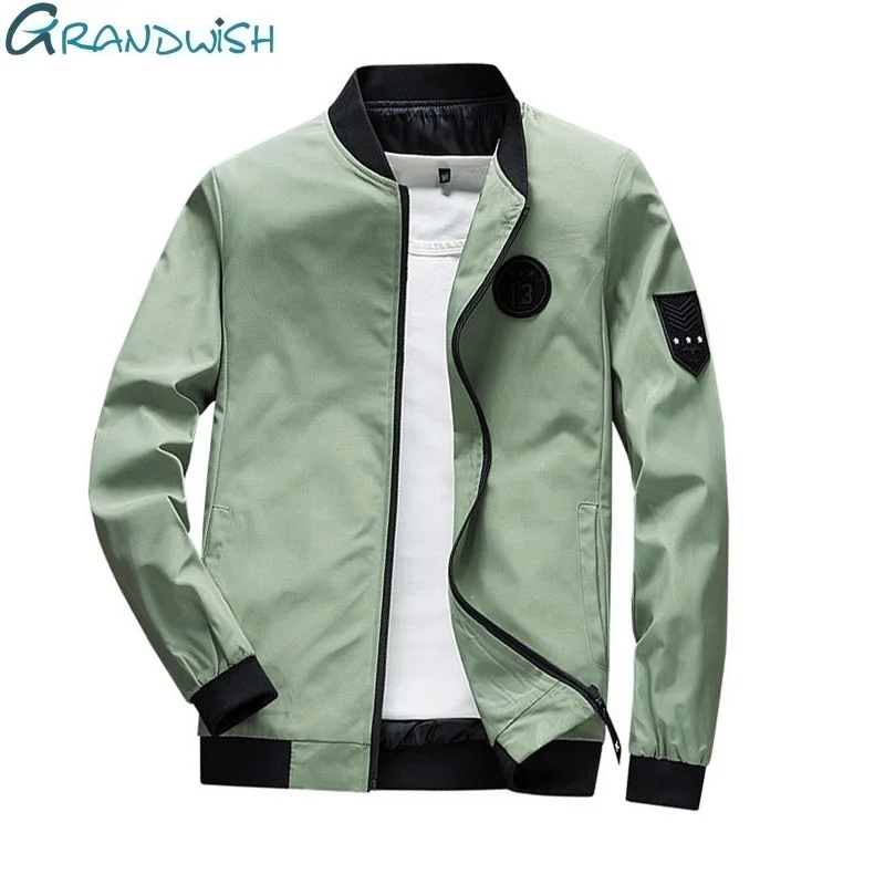 Grandwish Spring Autumn Mens Jackets And Coats Thin Slim Fit Bomber Jackets Men Stand Collar Jaqueta Masculina ,DA700
Grandwish Spring Autumn Mens Jackets And Coats Thin Slim Fit Bomber Jackets Men Stand Collar Jaqueta Masculina ,DA700