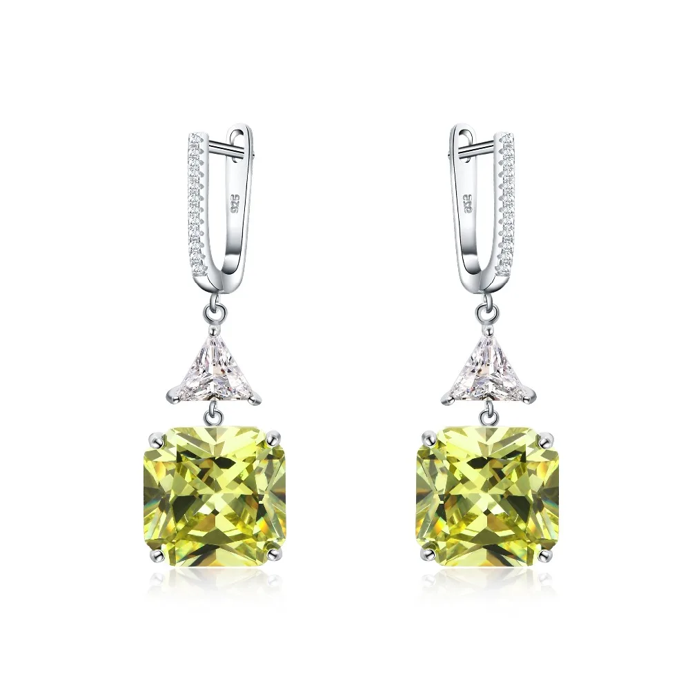 Big Princess Cut Yellow Zircon Earring on rhodium Plated Beautiful Dangle Earring for Women Anniversary Gift
Big Princess Cut Yellow Zircon Earring on rhodium Plated Beautiful Dangle Earring for Women Anniversary Gift
