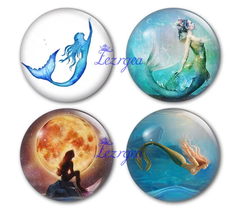 Mermaid glass cabochon 12mm/14mm/16mm/18mm/25mm/30mm/40mm Round photo Mermaid glass cabochon demo flat back Making findings
Mermaid glass cabochon 12mm/14mm/16mm/18mm/25mm/30mm/40mm Round photo Mermaid glass cabochon demo flat back Making findings