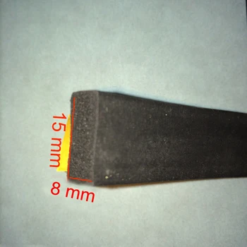 

3m x 15mm x 8mm self adhesive flat epdm rubber foam cabinet door sealing strip weatherstrip