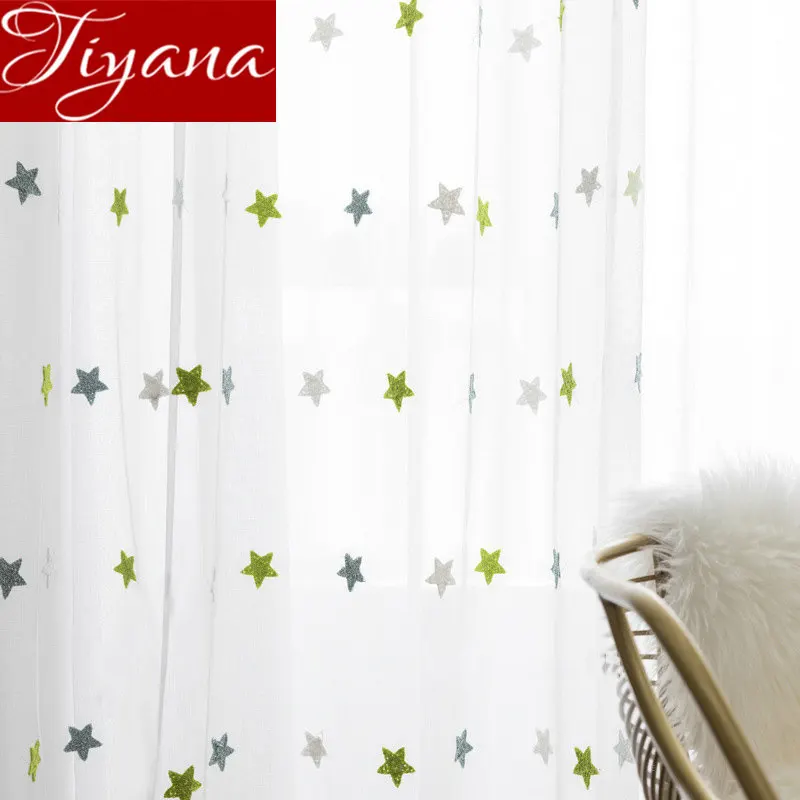 Green Stars Sheer Curtain for Kids Room Cartoon Net Tulle Drape for Window Bedroom Drape Balcony Yarn Customize M&065#30
Green Stars Sheer Curtain for Kids Room Cartoon Net Tulle Drape for Window Bedroom Drape Balcony Yarn Customize M&065#30