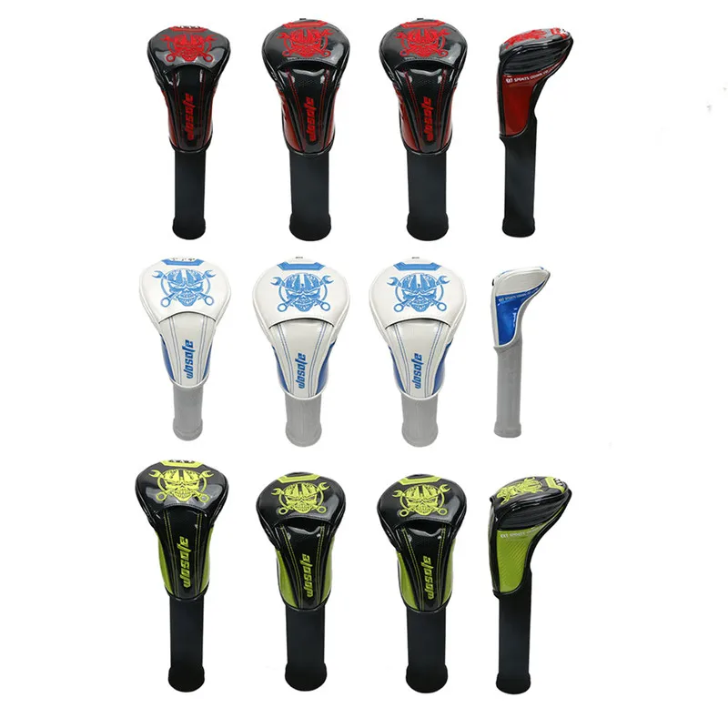 Golf headcover #1 #3 #5 H Golf Wood Headcovers 4pcs/Set PU Leather Head Covers Set Skull embroidery free shipping
Golf headcover #1 #3 #5 H Golf Wood Headcovers 4pcs/Set PU Leather Head Covers Set Skull embroidery free shipping