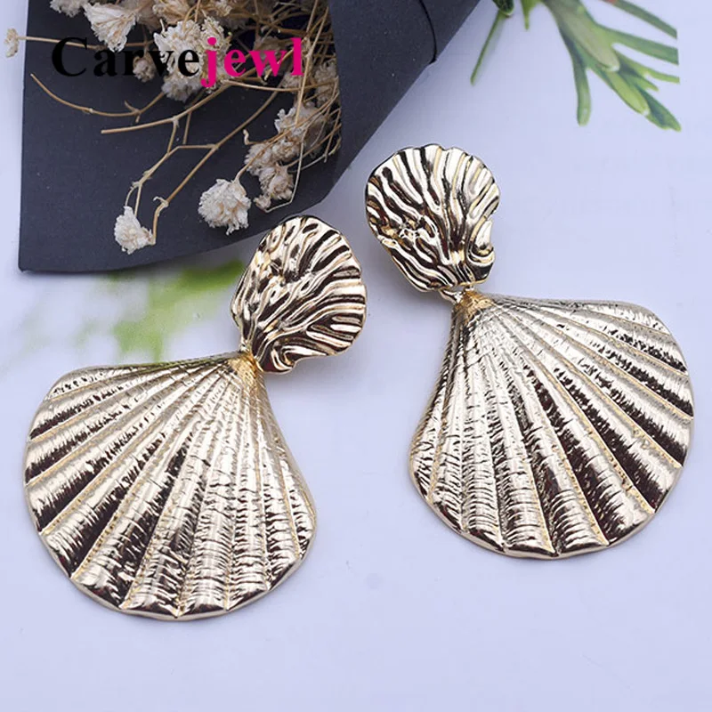 Carvejewl big earrings irregular geometric shell pendant drop dangle earrings for women jewelry girl gift unique personality
Carvejewl big earrings irregular geometric shell pendant drop dangle earrings for women jewelry girl gift unique personality