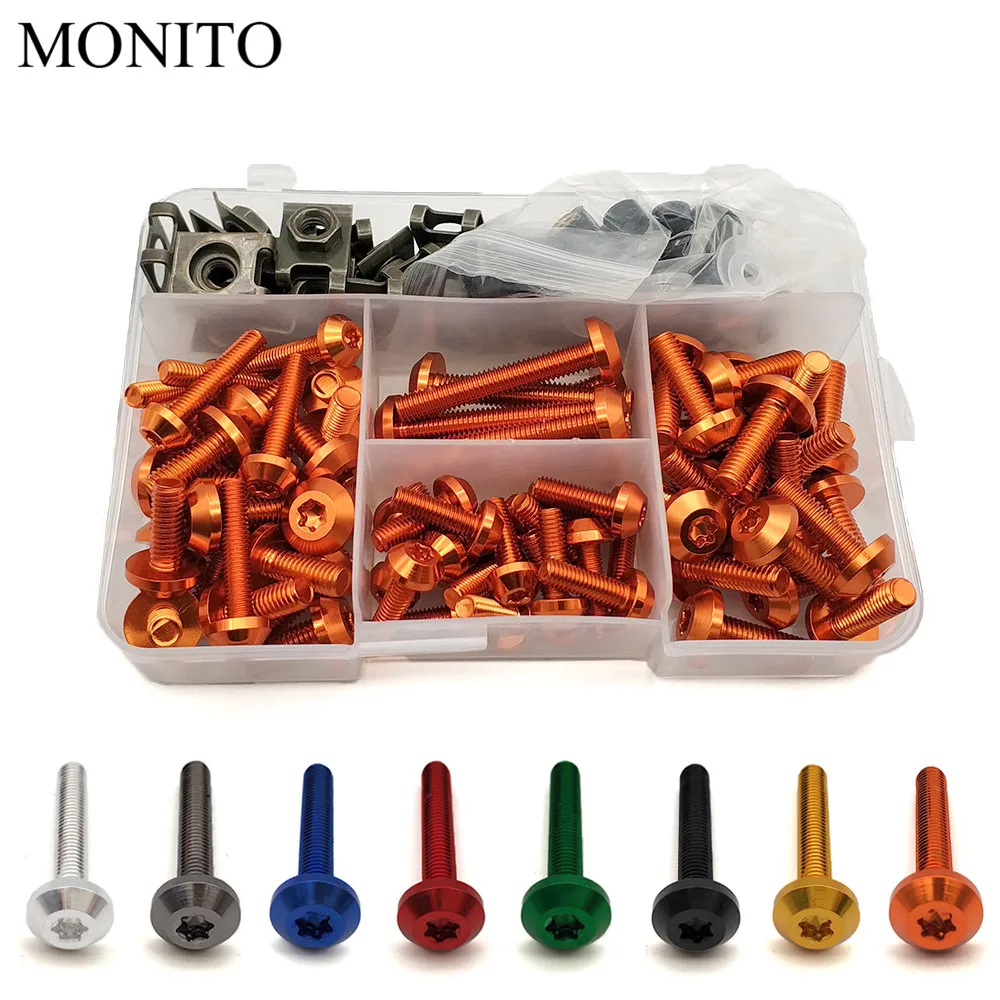 Motorcycle Fairing Bolts Nuts Kit Body Fastener Clips Screws For BMW R1200GS R1200 GS/RT/SE/S/ST Adventure S1000RR Accessories
Motorcycle Fairing Bolts Nuts Kit Body Fastener Clips Screws For BMW R1200GS R1200 GS/RT/SE/S/ST Adventure S1000RR Accessories