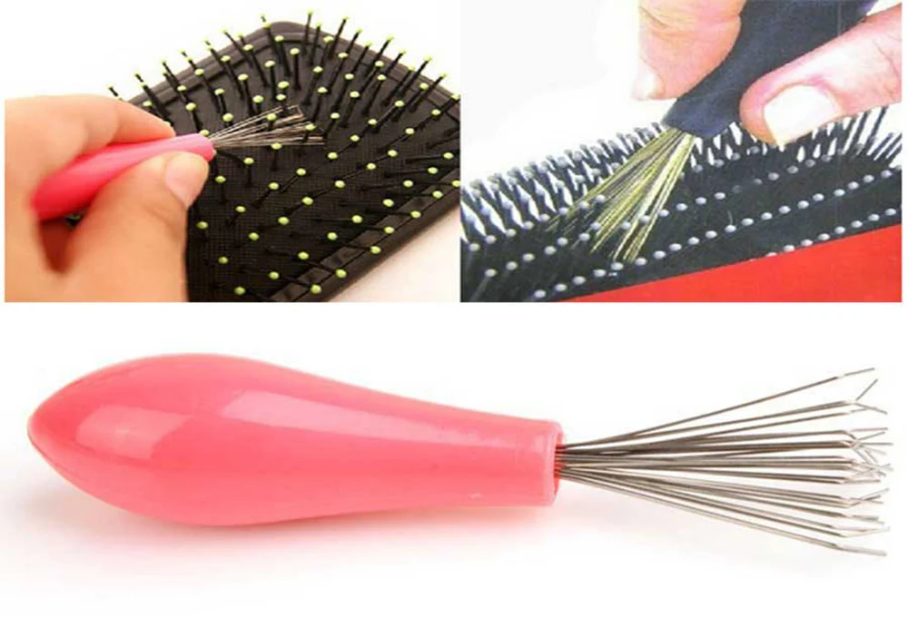 Щетка-Расческа для чистки волос инструмент удаления встроенные инструменты