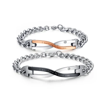 Lovers Men Womon Couple Bracelet Stainless Steel Chain 2018 Bestfriend Gift Never Rust
Lovers Men Womon Couple Bracelet Stainless Steel Chain 2018 Bestfriend Gift Never Rust