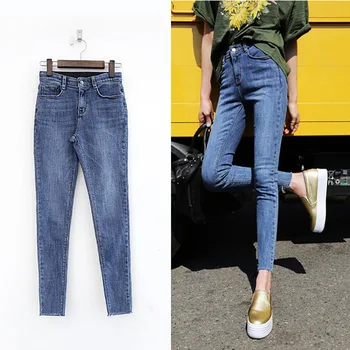 Chic Retro High Waisted Jeans Tiny Pencils Pant For Women Skinny Stretch tapered Jeans Femme Slim Push Up Butt Lifter Jean denim 
Chic Retro High Waisted Jeans Tiny Pencils Pant For Women Skinny Stretch tapered Jeans Femme Slim Push Up Butt Lifter Jean denim