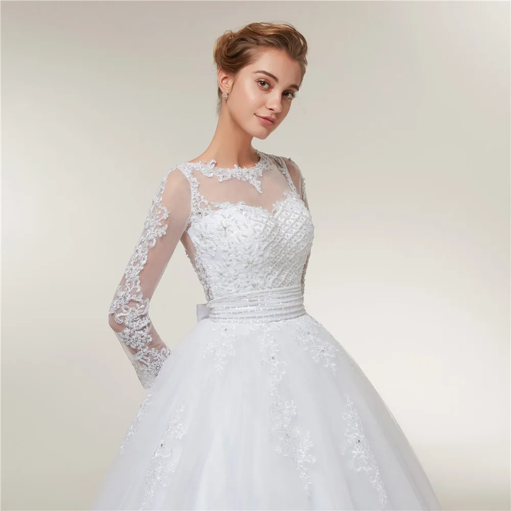 Fansmile New Arrival Vestido De Noiva Simple Lace Wedding Dress 2020 Custom-made Plus Size Bridal Gowns Tulle Mariage FSM-412T
Fansmile New Arrival Vestido De Noiva Simple Lace Wedding Dress 2020 Custom-made Plus Size Bridal Gowns Tulle Mariage FSM-412T