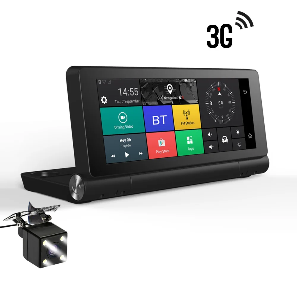 12V 3G Android 5.1 Car GPS Navigation Bluetooth Full HD 1080P Foldable Car DVR Dual Lens Dash Cam GPS Navigator ROM 16GB RAM 1GB
12V 3G Android 5.1 Car GPS Navigation Bluetooth Full HD 1080P Foldable Car DVR Dual Lens Dash Cam GPS Navigator ROM 16GB RAM 1GB
